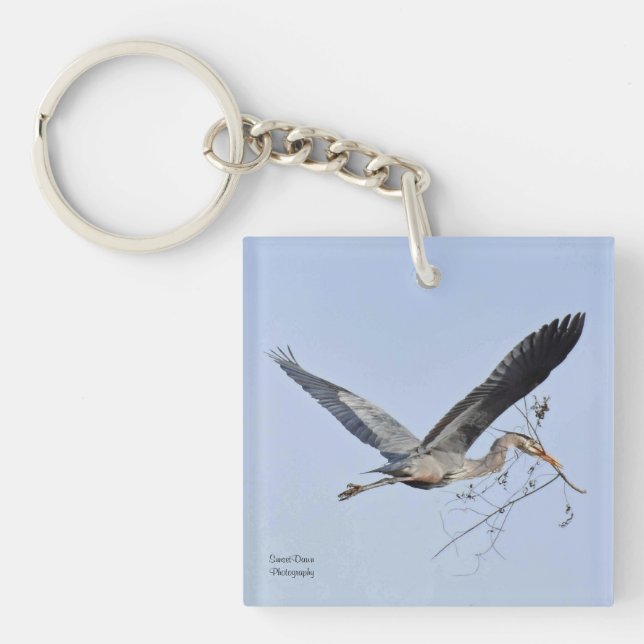 Great Blue Heron     Schlüsselanhänger (Vorderseite)