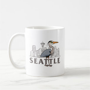 Great Blue Heron Seattle City Bird Kaffeetasse