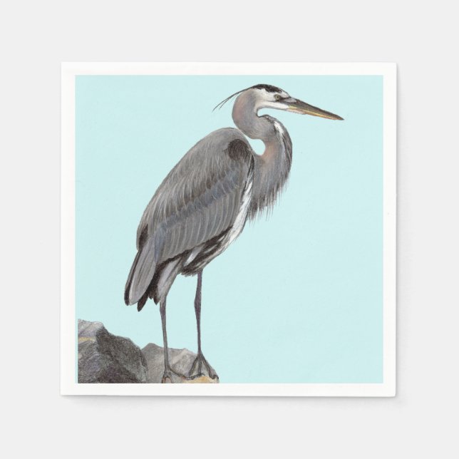 Great Blue Heron Serviette (Vorderseite)