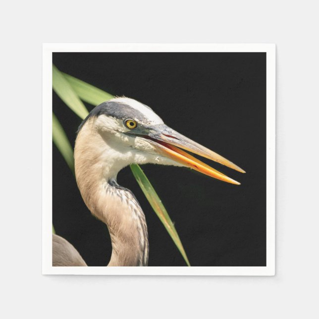 Great Blue Heron Serviette (Vorderseite)