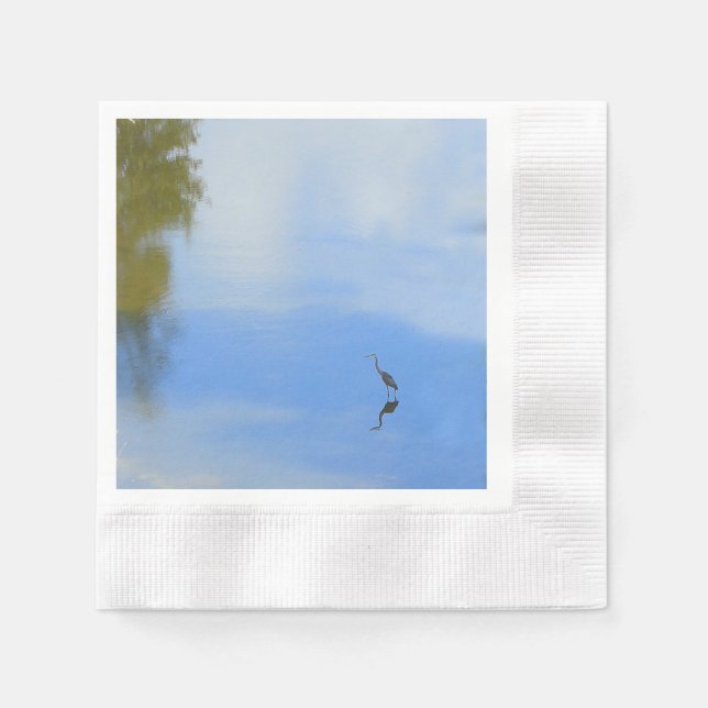 Great Blue Heron Serviette (Vorderseite)