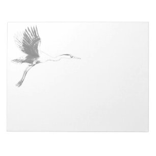 Great Blue Heron Sketch Notepad Notizblock