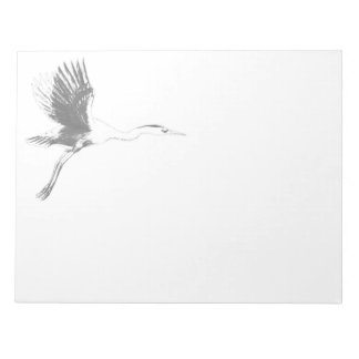 Great Blue Heron Sketch Notepad Notizblock