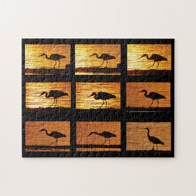 Great Blue Heron Spaziergang - Puzzle (Horizontal)