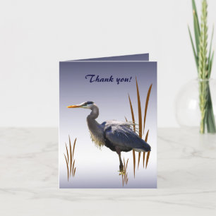 Great Blue Heron Thank You Card Dankeskarte