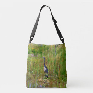 Great Blue Heron Tragetaschen Mit Langen Trägern