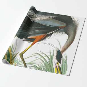 Great Blue Heron von John James Audubon Geschenkpapier