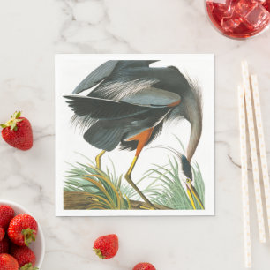 Great Blue Heron von John James Audubon Serviette