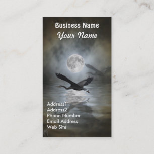Great Blue Heron Wildlife Business Card Visitenkarte