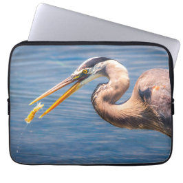 Great Blue Heron Wildlife Photography Art Print Laptopschutzhülle