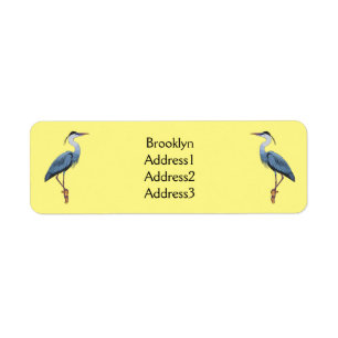 Great blue herone Cartoon Illustration
