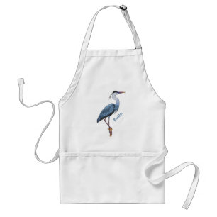 Great blue herone Cartoon Illustration Schürze