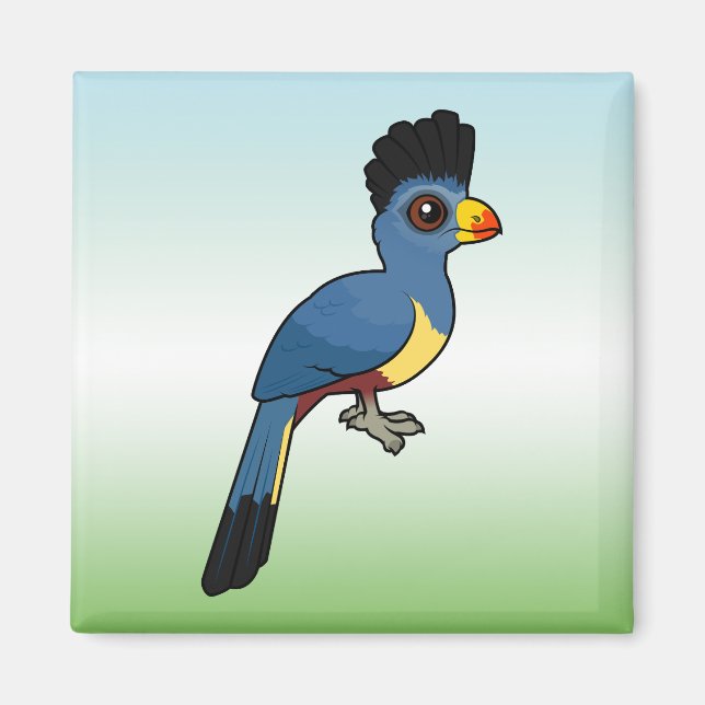 Great Blue Turaco Magnet (Vorne)