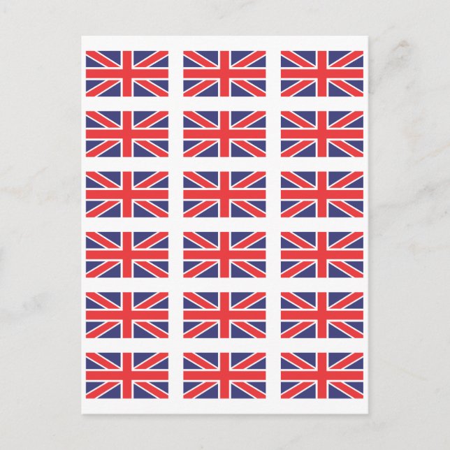Great Britain Union Jack Flag Postcard Postkarte (Vorderseite)