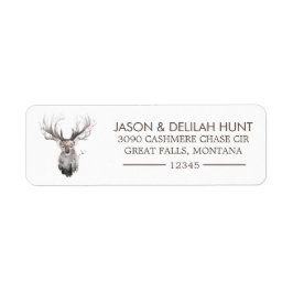 Great Buck Rustic Forest Rücksendeadresse