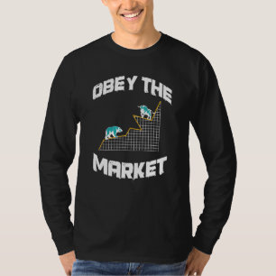 Great Bull and Bear Stock Exchange Design Hauses S T-Shirt