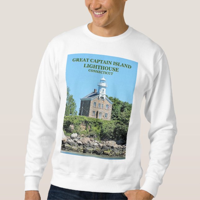 Great Captain Island Lighthouse, CT Sweatshirt (Vorderseite)