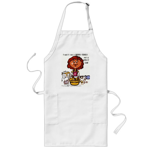 "Great Cook-but an MESSY One! Apron" Lange Schürze (Vorne)