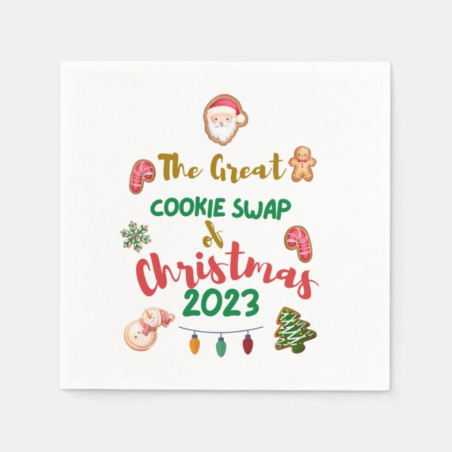 Great Cookie Swap of Christmas 2023 - Napkins Serviette (Vorderseite)