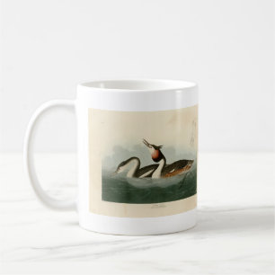 Great Crested Grebe - Audubons Vögel in Amerika Kaffeetasse