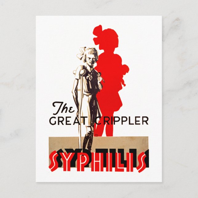 Great Crippler ~ Syphilis Postkarte (Vorderseite)