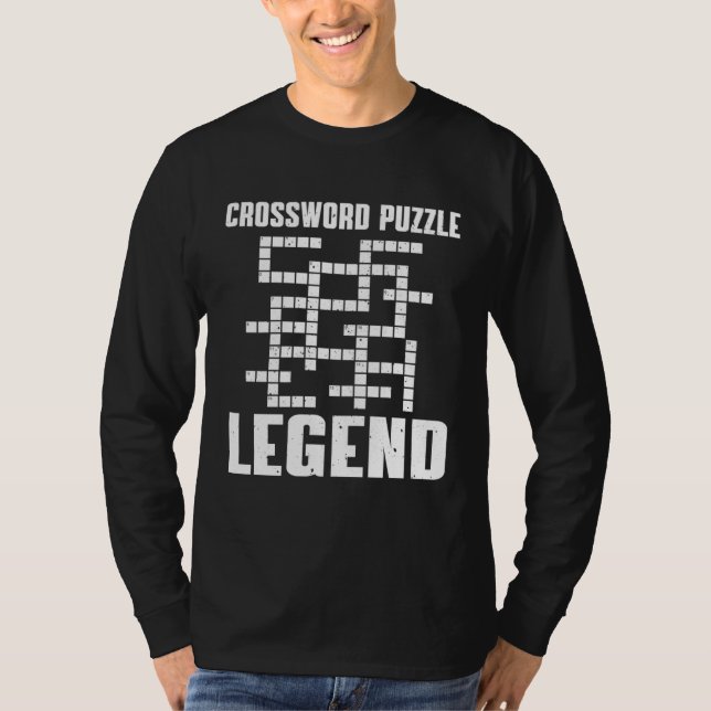 Great Crossword Puzzle Legend Costume Word Game T-Shirt (Vorderseite)