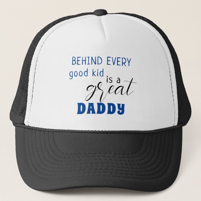 Great Daddy Vatertag Trucker Hat Truckerkappe (Vorderseite)