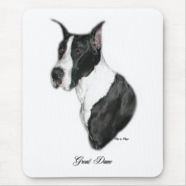 Great Dane Art Geschenke Mousepad