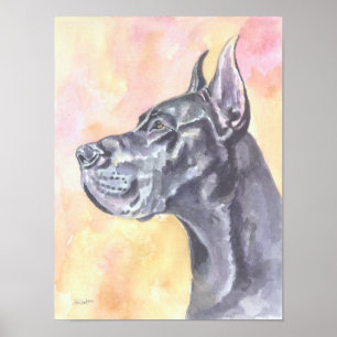 Great Dane Art Print Poster