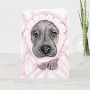 Great Dane Baby Black Girl Ankündigungen