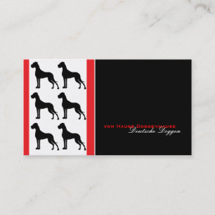 Great Dane Beruflich gut lesen Business Card Visitenkarte