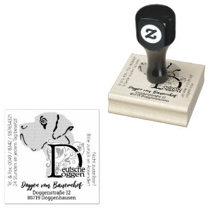 Great Dane Big Gummistempel