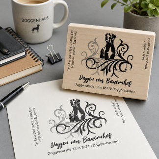 Great Dane Big  Gummistempel