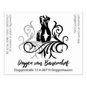 Great Dane Big Gummistempel