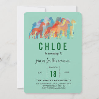 Great Dane Birthday Invitation Einladung