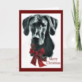 Great Dane Black Christmas Geschenke Feiertagskarte