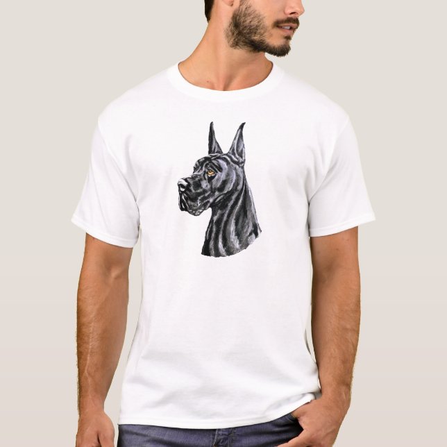Great Dane Black Croppe Eve T-Shirt (Vorderseite)