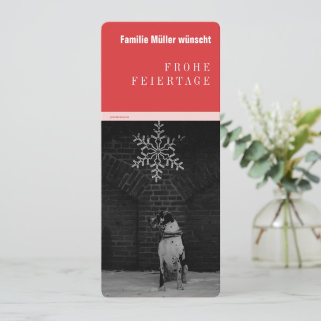 Great Dane Black Red (Stehend Vorderseite)