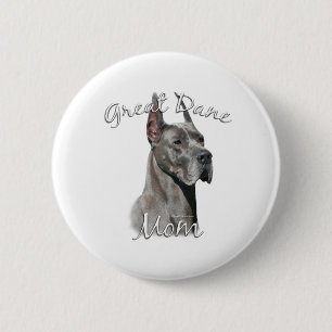 Great Dane (blau) Mama 2 Button