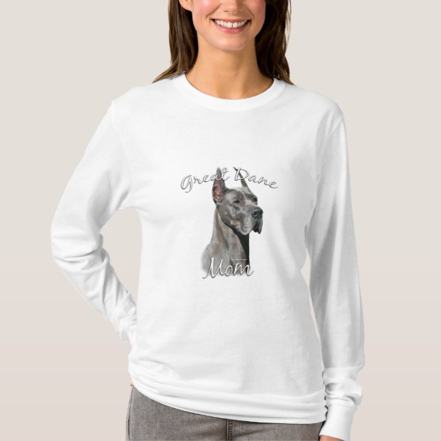 Great Dane (blau) Mama 2 T-Shirt (Vorderseite)