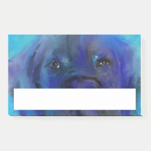 Great Dane Blaue Malerei Post-it Klebezettel