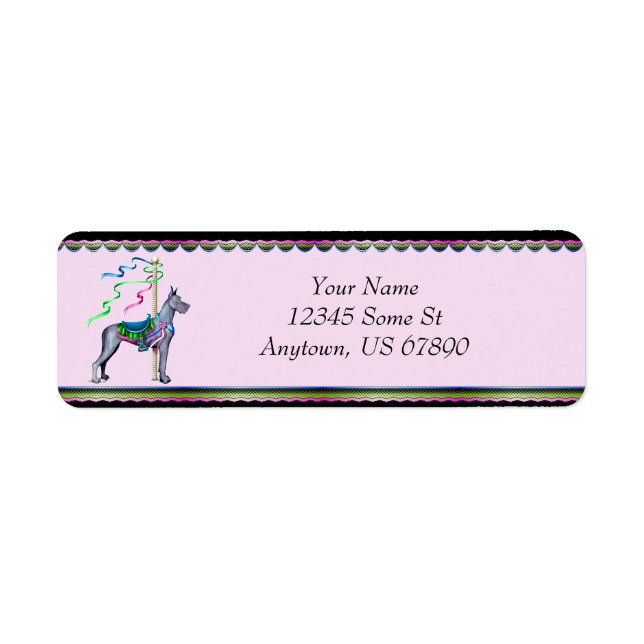 Great Dane Blue Carousel Labels (Vorne)