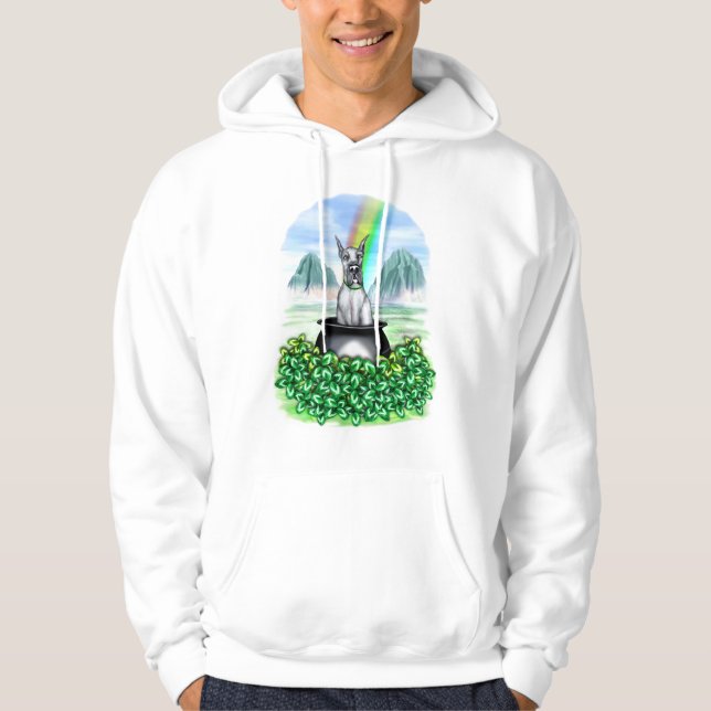 Great Dane Blue Pot O Gold Hoodie (Vorderseite)