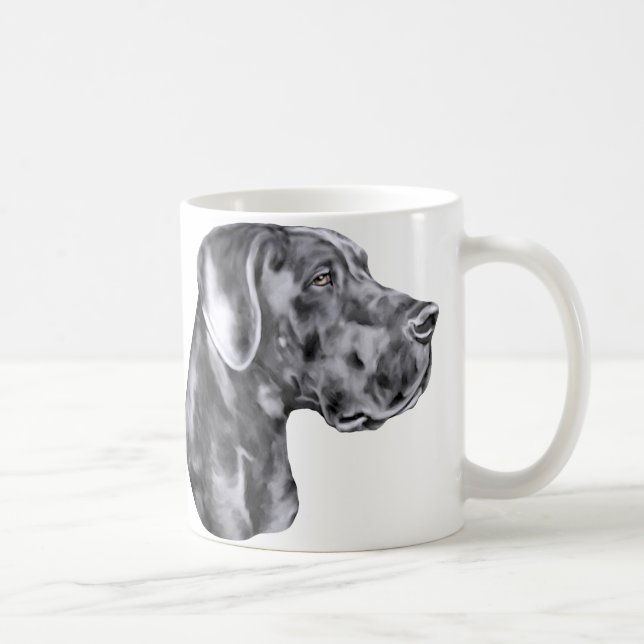 Great Dane Blue Unzugeschnitten Tasse (Rechts)