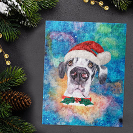 Great Dane Breed Dog Weihnachten Puzzle