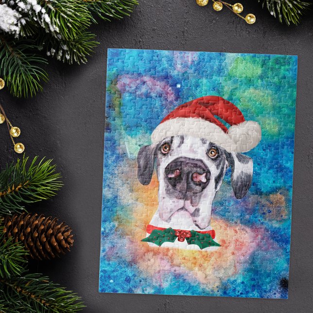 Great Dane Breed Dog Weihnachten Puzzle (Von Creator hochgeladen)