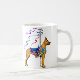 Great Dane Brindle Carousel Kaffeetasse
