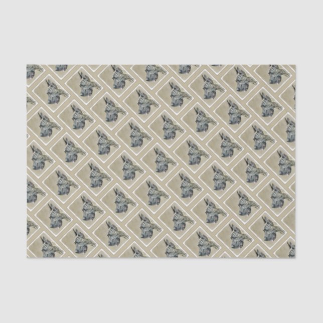 Great Dane (Brindle) Malerei - Original Hunde Art Seidenpapier (Vorderseite)