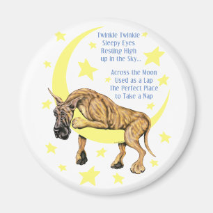 Great Dane Brindle Twinkle Magnet