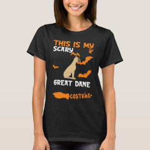 Great Dane Brown Pointy Oars Kostüm Halloween Laz T-Shirt